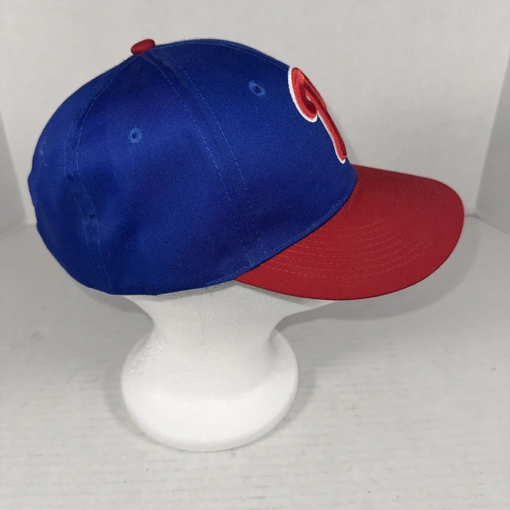 Philadelphia Phillies Hat Cap Adjustable One Size‎ Hook Loop Blue Baseball MLB